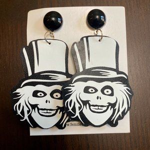 Femme De Bloom Hat Box Ghost Haunted Mansion Drop Earrings
